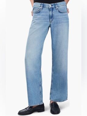 Rag & Bone Saige Low-Rise Relaxed Straight Ankle Jeans